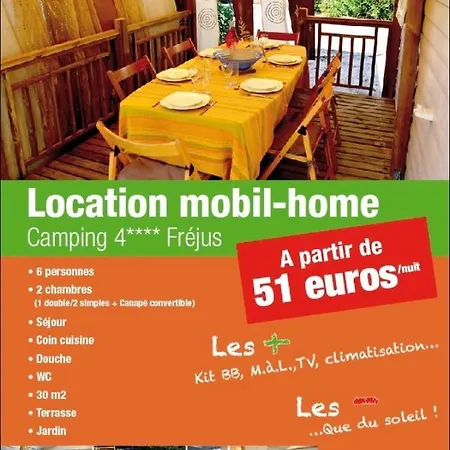 Кемпинг Charmant Mobilhome - 2 Chambres - Camping 4 Etoiles 4*